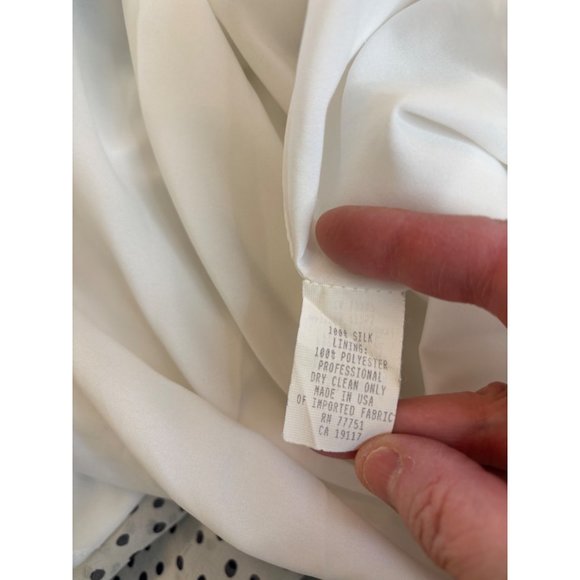 Vintage Betsey Johnson Dress Womens Sz 6 Silk Polka Dot Slip Dress Prom Retro - Picture 10 of 13